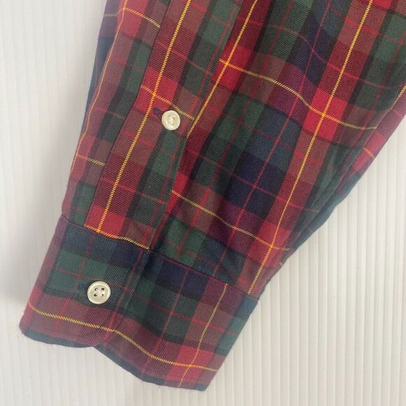 Polo Ralph Lauren Shirt Men SZ L Green Red Plaid Button Down Classic Fit Pony - Picture 11 of 16